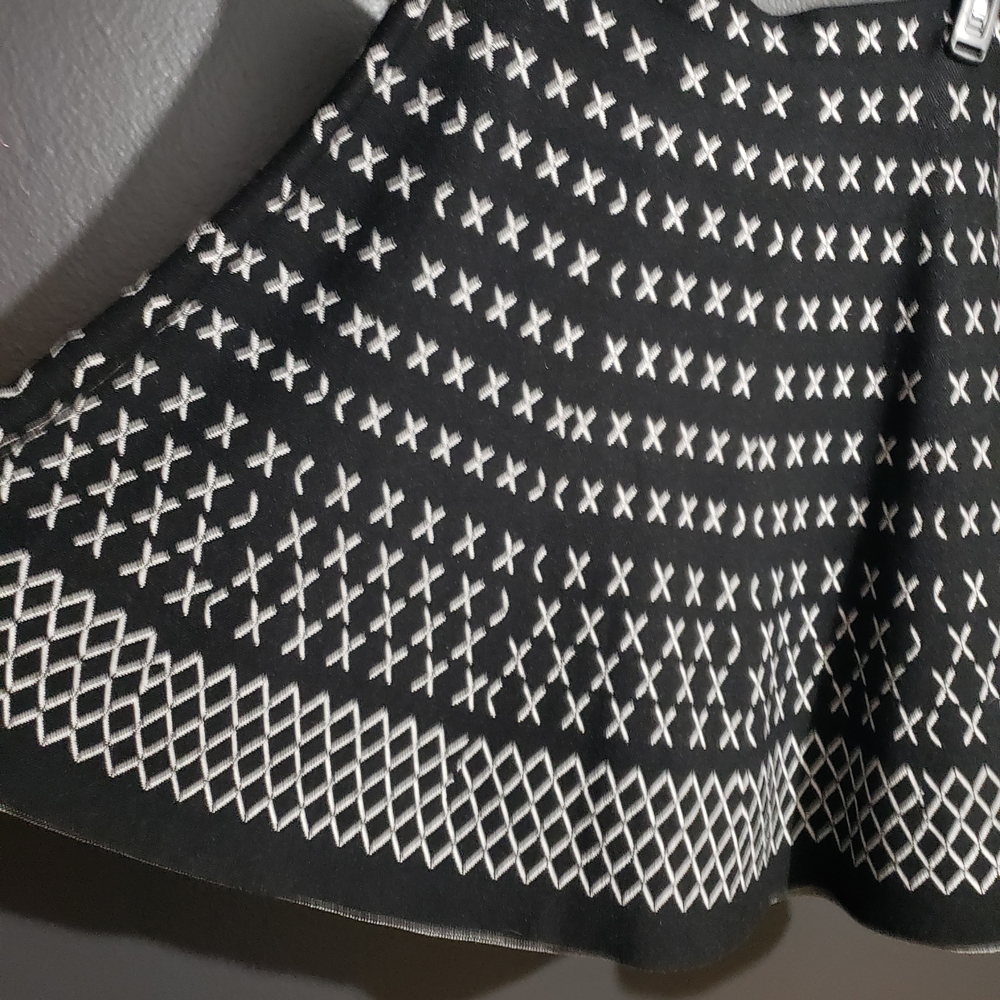 42. Vila Milano Black and White Skater Skirt